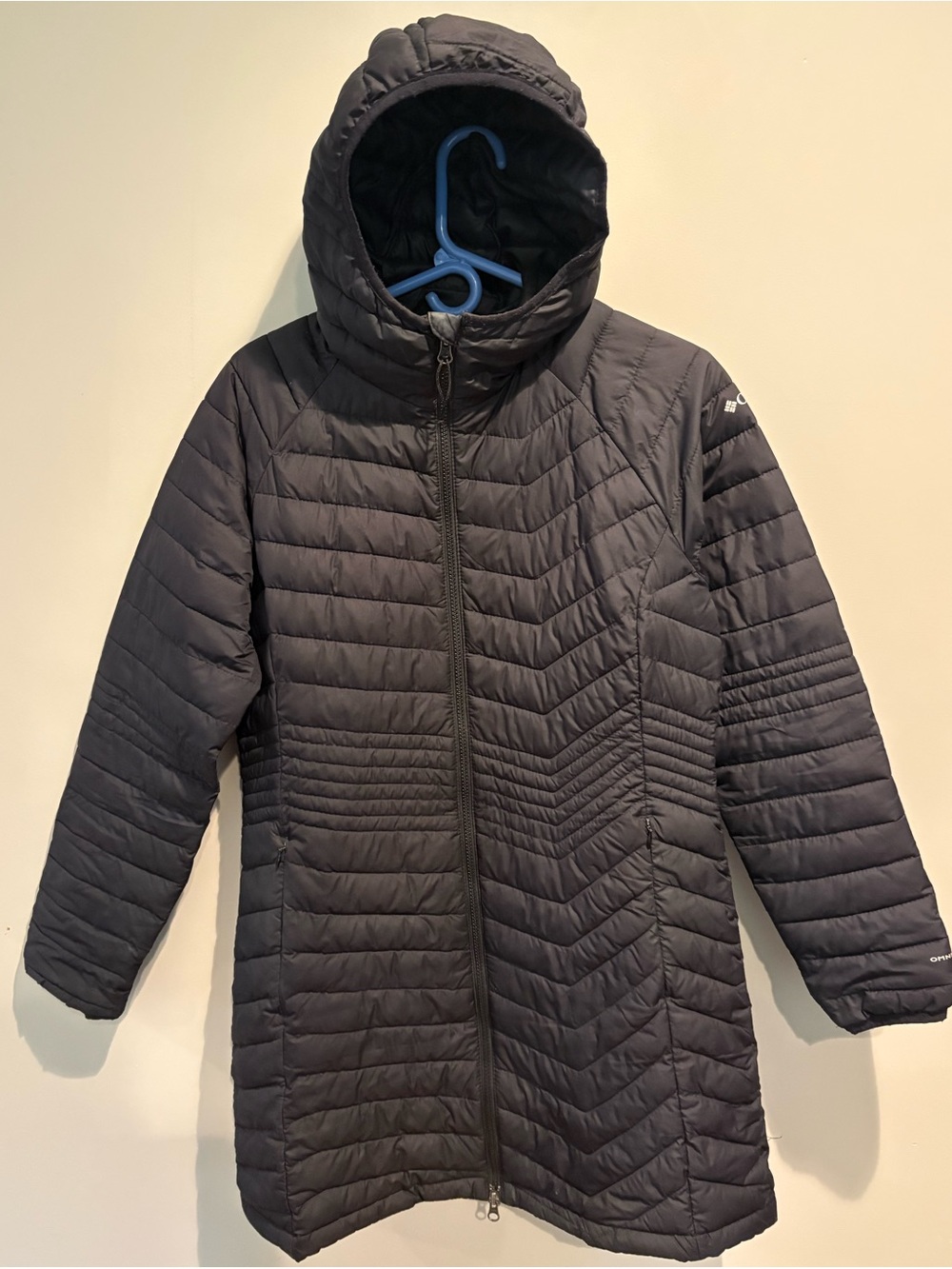 Columbia Women’s Large L Omni-Heat Hooded Winter Puffer Jacket Black